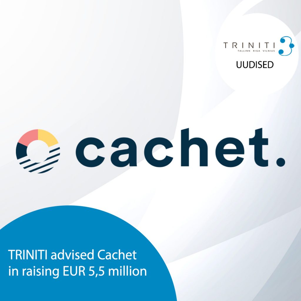 TRINITI advised Cachet in raising EUR 5,5 million
