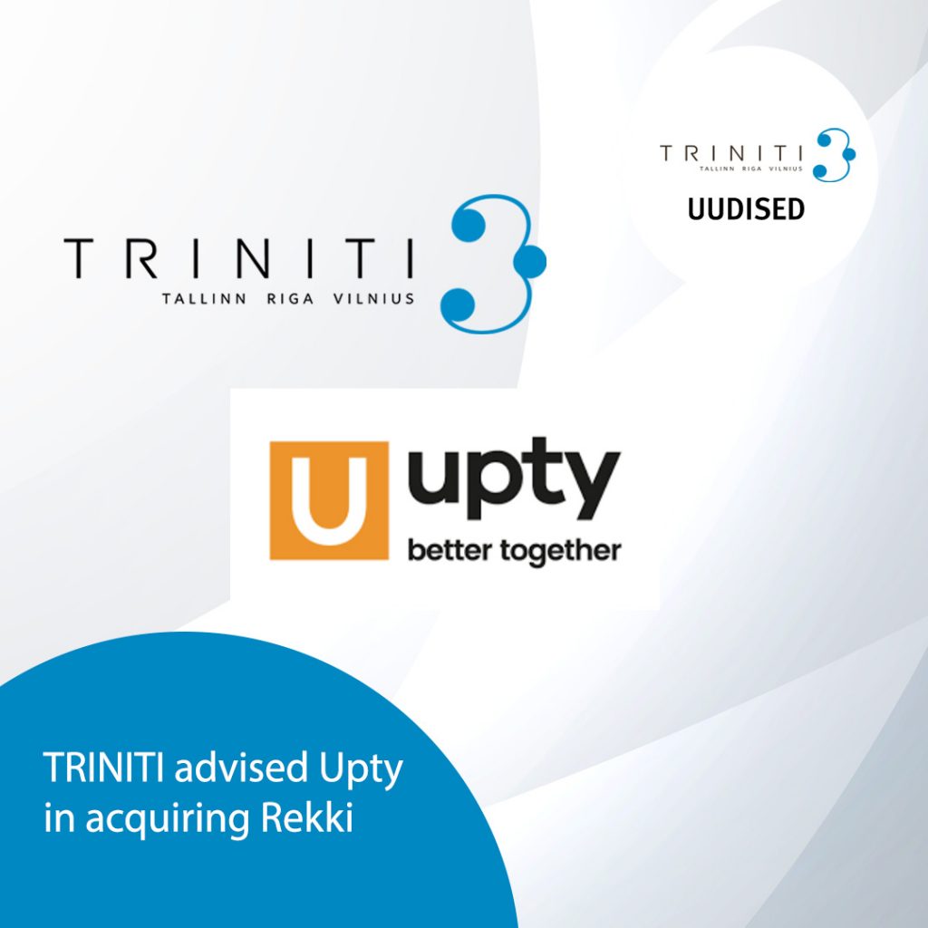 TRINITI advised Upty in acquiring Rekki