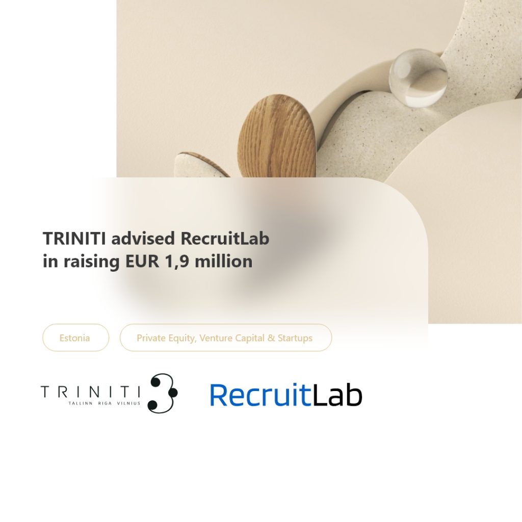 TRINITI advised RecruitLab in raising EUR 1,9 million
