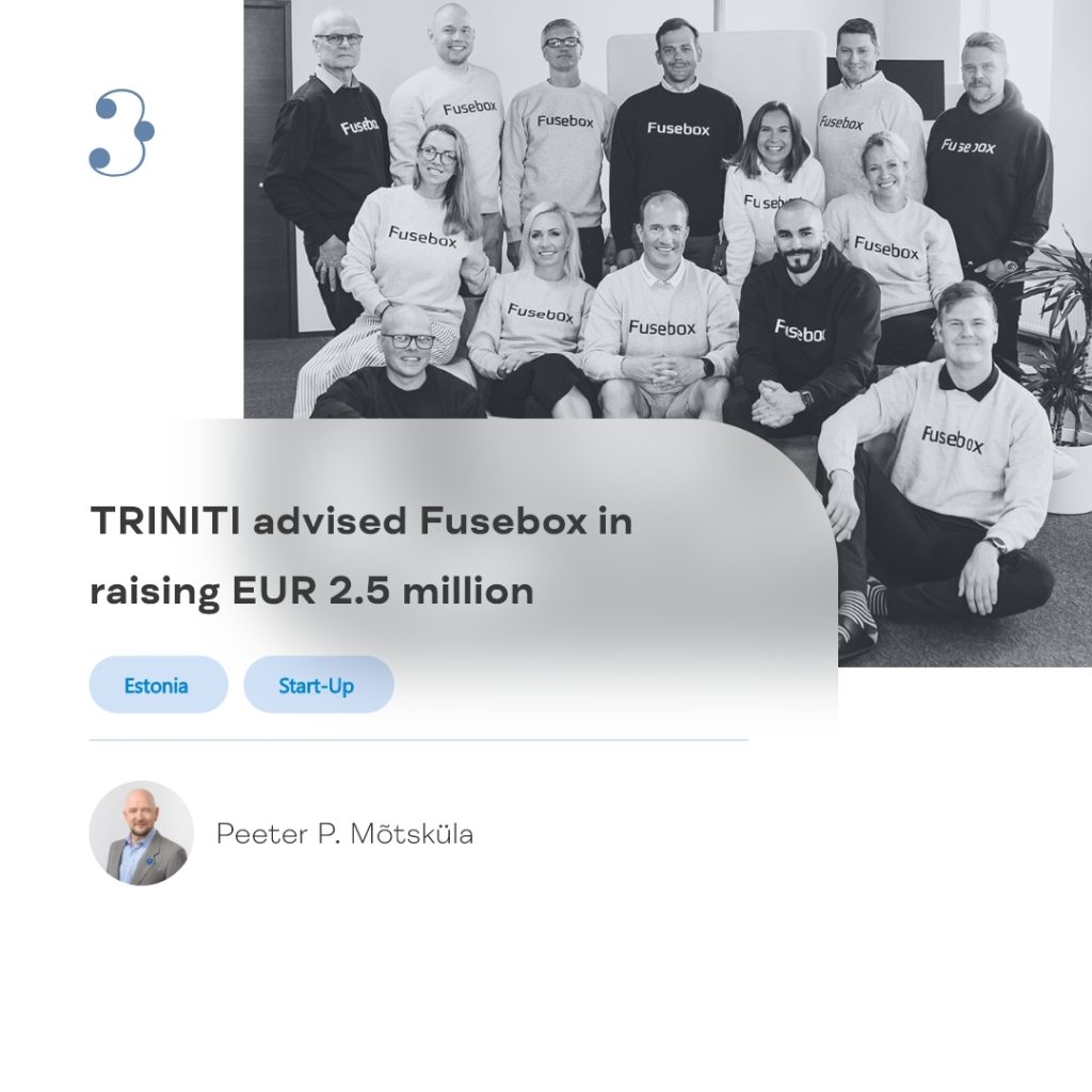 TRINITI advised Fusebox in raising 2.5 million euros