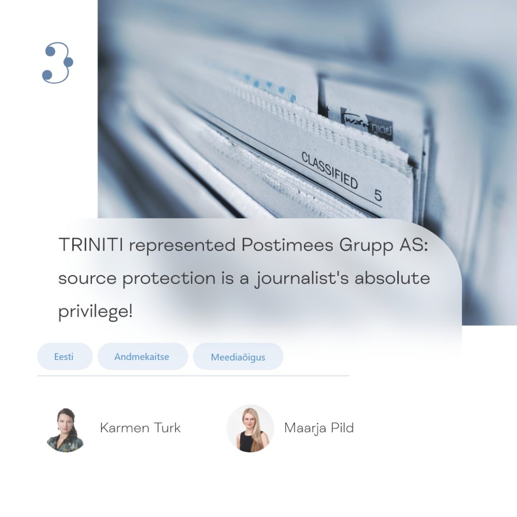TRINITI represented a client in a landmark dispute over right of journalists not to disclose their sources of information