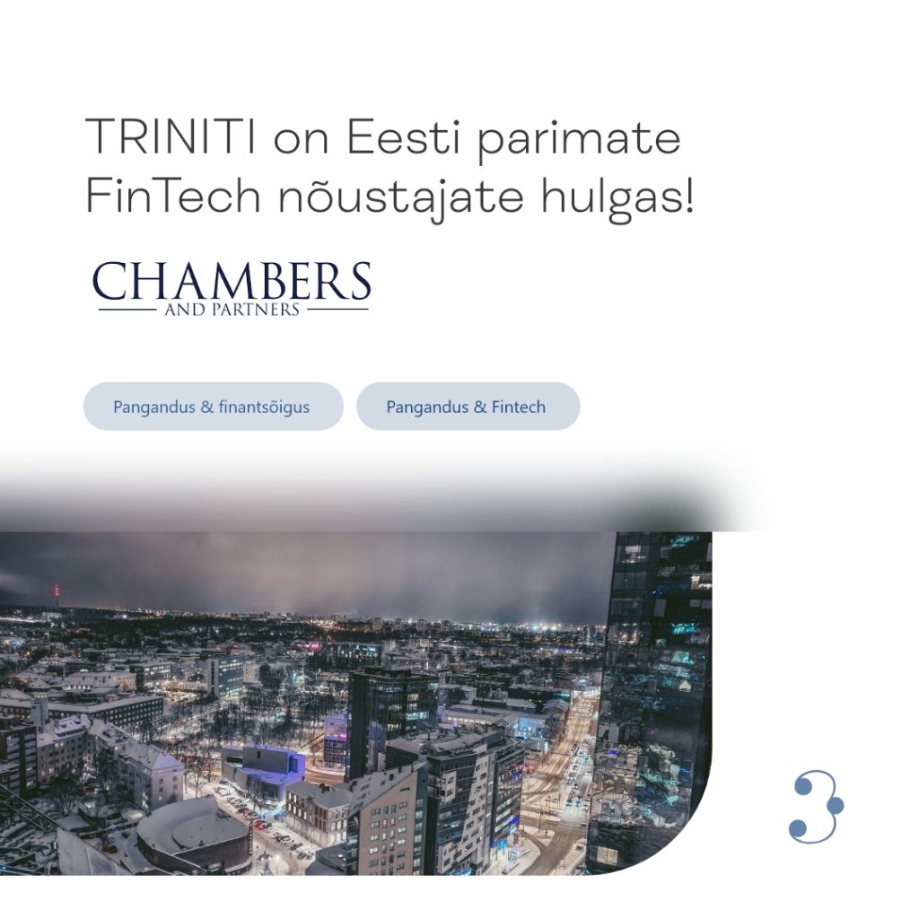 TRINITI on taas Eesti parimate FinTech nõustajate hulgas!