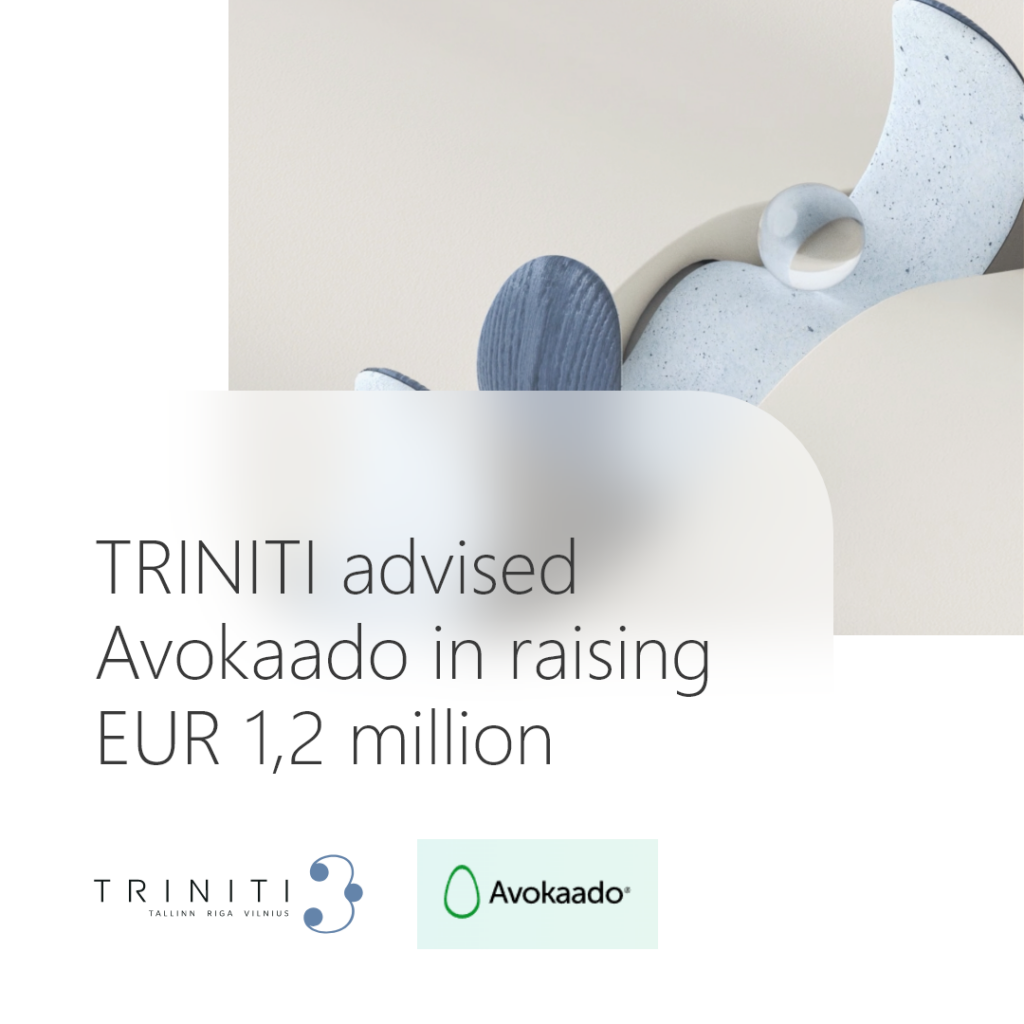 TRINITI advised Avokaado in raising EUR 1,2 million