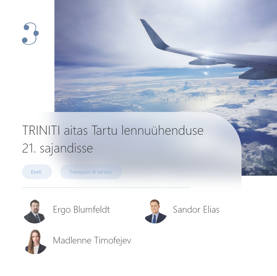 TRINITI aitas Tartu lennuühenduse 21. sajandisse