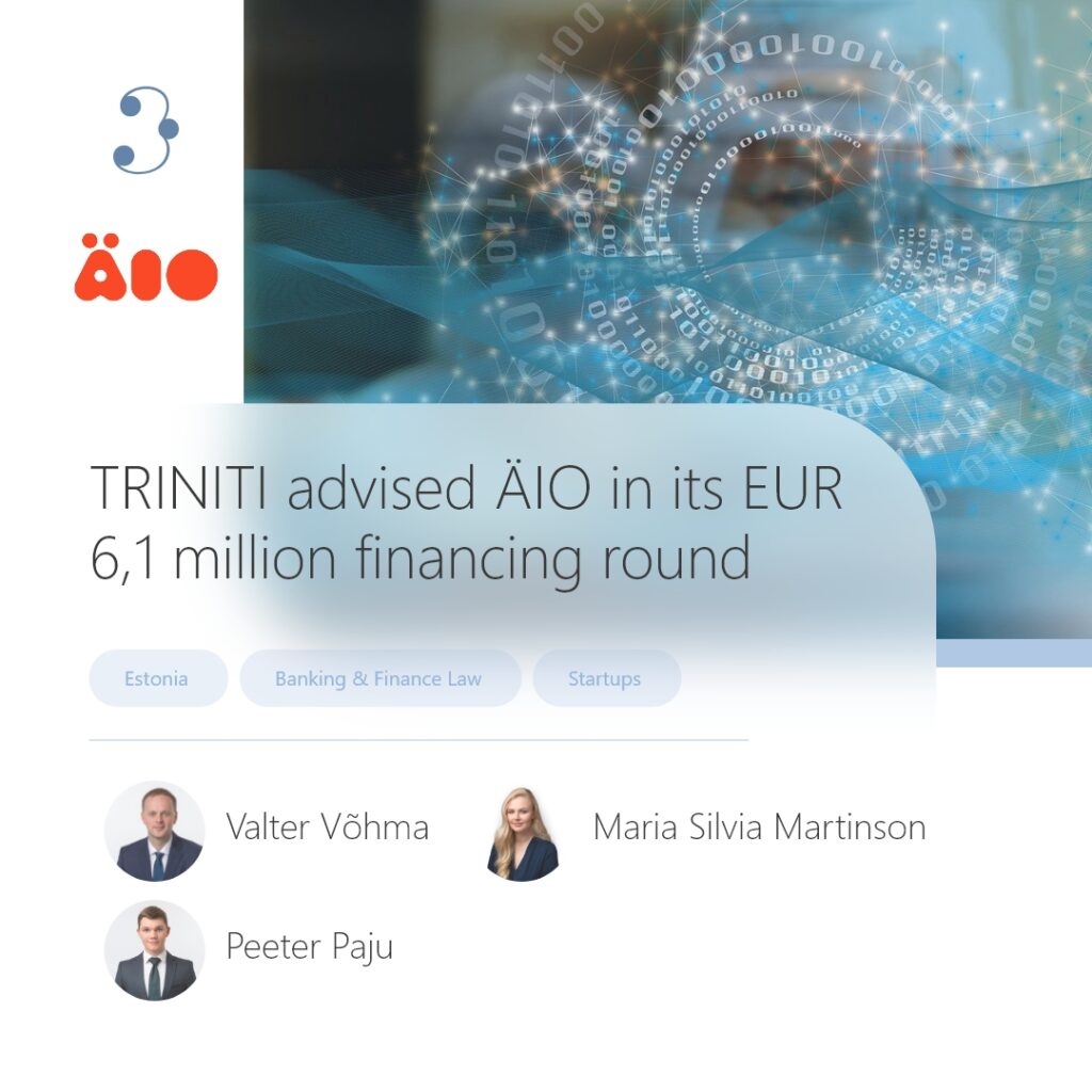 TRINITI advised ÄIO in its EUR 6,1 million financing round