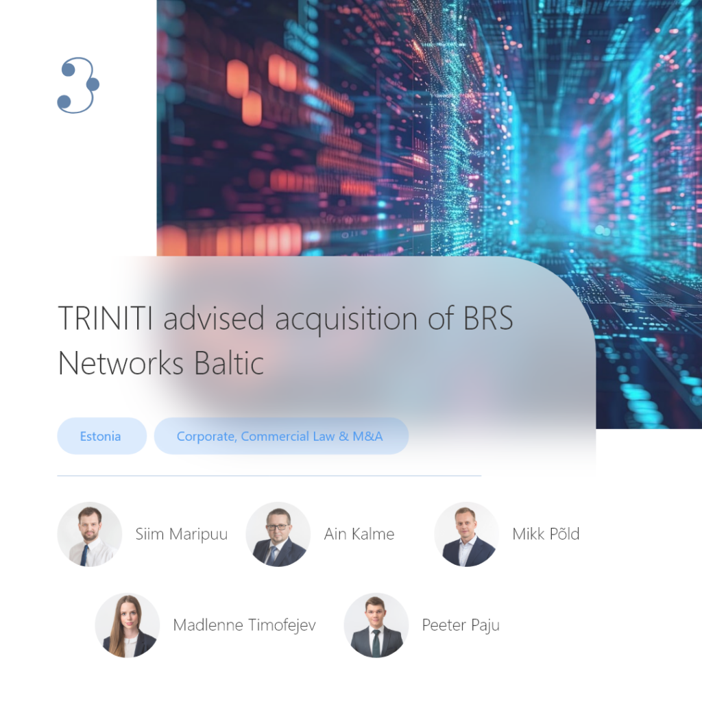 TRINITI advised OIXIO Group on the acquisition of BRS Networks Baltic