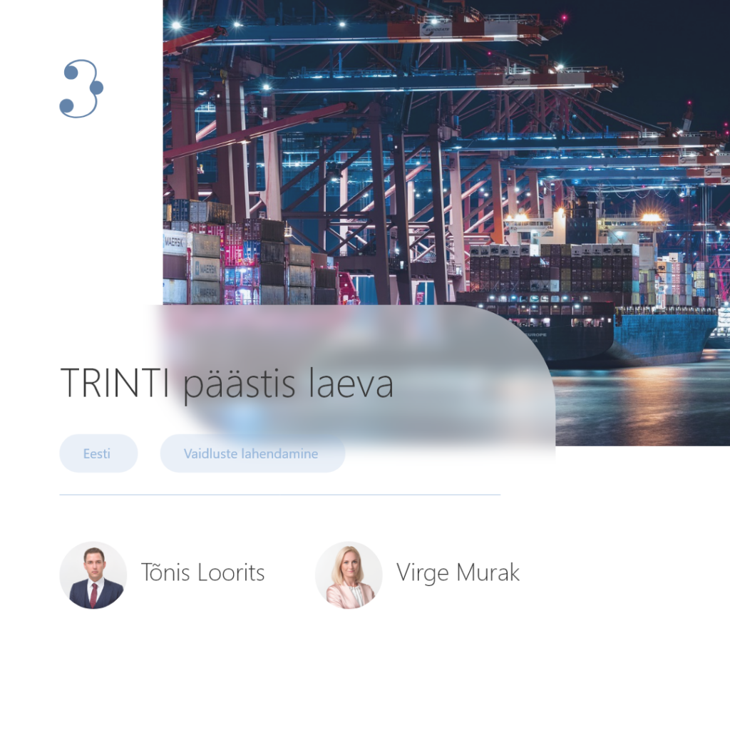 TRINITI päästis laeva